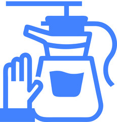 Obraz premium coffee set icon