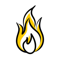 fire icon vector illustration