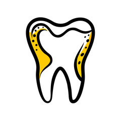 Human Tooth Dental Healthcare Medicine Icon For Web And Graphic Design