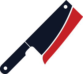 knife on a white background