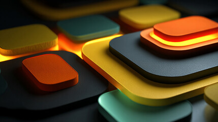 Abstract 3D background with smooth rounded lines, creating depth, flow, and modern digital aesthetics, ideal for creative, futuristic, and visually dynamic designs