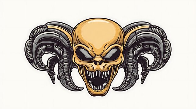 Dual Ram Skull - Powered by Adobe