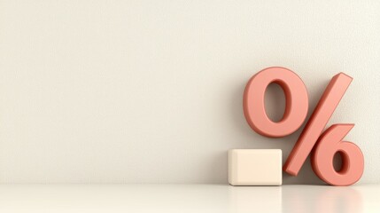 A creative display of red percentage figures represents voting preferences of low-income college students, placed on a flat surface within a stylish interior