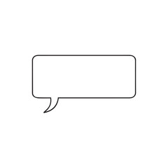 “Rectangular Comic Speech Bubble – Blank Dialogue Box for Pop Art & Design”