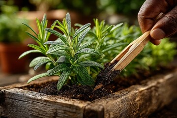 Home planting of kiwis in a pot. Generative AI