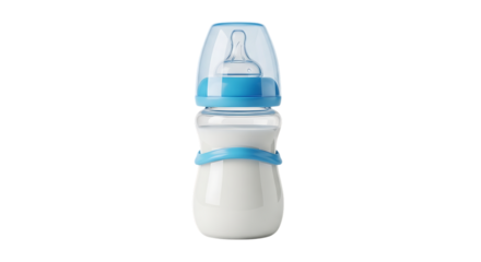 Baby bottle with milk feeding newborn infant toddler baby bottle feeding accessories for baby care transparent background