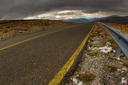 On the Transalpina highway in Romania