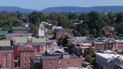Explore Charles Town, West Virginia With an Aerial View of Historic Main Street