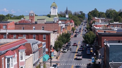 Explore the Vibrant Streets of Charles Town, West Virginia on a Sunny Autumn Day
