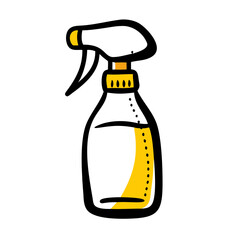 Spray Bottle Cosmetic Container with Nozzle Icon For Web And Graphic Design