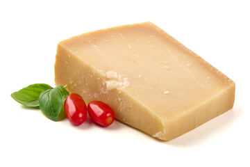 Parmesan Cheese, isolated on white background