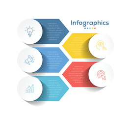 Vector infographic label template with icons. 5 options or steps. Timeline designed for business, presentations, web design, interface, diagrams.