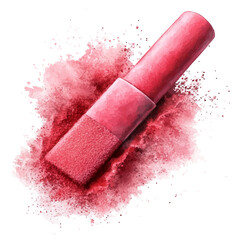 watercolor vector of Eraser, isolated on a white background.