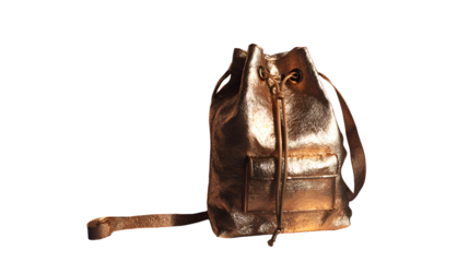 brown paper shopping bag mockup 3d render icon in cartoon plastic style minimal isolated on transparent white background