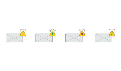 Massage notifications icon design