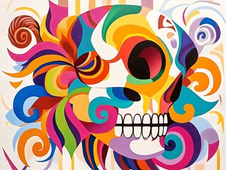 Kaleidoscopic Calavera