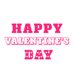 happy valentine's day decorative text