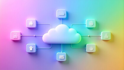 Unlock the Power of Cloud Computing with a Stunning Visual Representation of Network Security and Data Management Solutions for Modern Businesses