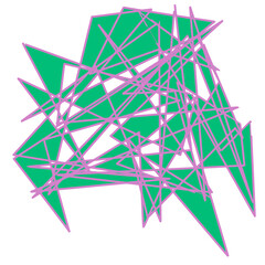 Abstract Geometric Network Art