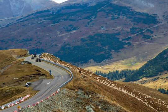 On the Transalpina highway in Romania