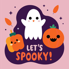 happy birthday card with pumpkin