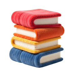 Plush books, isolated on transparent background