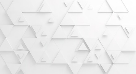Geometric white background with abstract shapes and shadows.