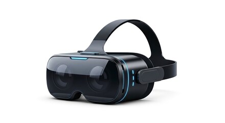 Virtual reality headset isolated