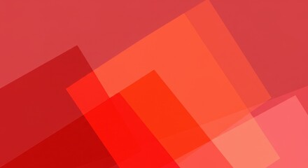 Abstract Red and Orange Geometric Layers
