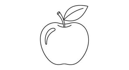 vector illustration of an apple