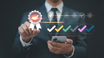 businessman drawing a diagram