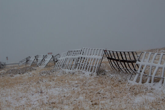 Transalpina in winter, in Romania