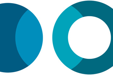 abstract blue background with triangles Creative geometric background in halftone style with colored spots