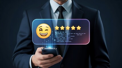 businessman with smartphone