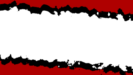 Abstract Red and Black Border with White Space