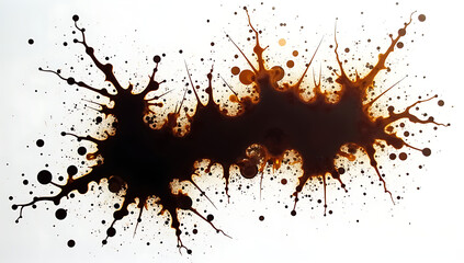 Separated Abstract Brown Splashes