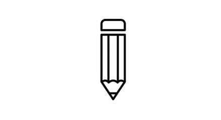Pencil Icon – Writing Drawing Edit Tool Symbol