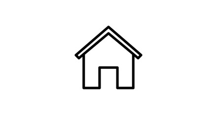 Home Icon – Simple House Outline Symbol