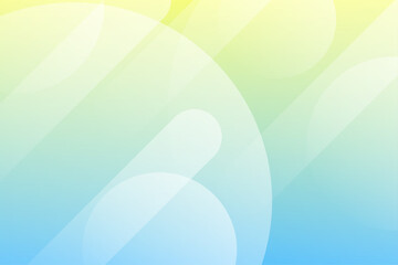 メンフィス風デザインの爽やかなグラデーション背景　水色　黄色	
