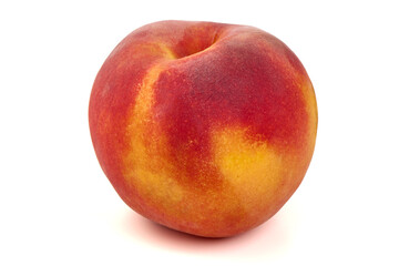 Whole Peach Fruit, isolated on white background
