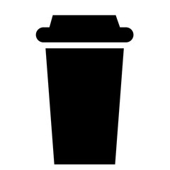 Cup vector, clip art, and symbol. Flat design of  drinks concept and simple design