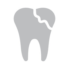 Cracked Tooth Icon