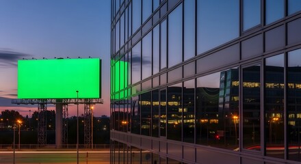 Digital Advertising Board by Modern City Building