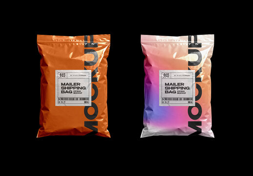 Plastic Mailing Bag Mockup