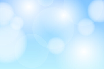 パステルカラーの水色の光が広がるふんわり背景デザイン