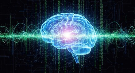 Artificial intelligence brain technology digital mind neural network ai innovation concept