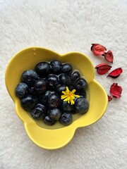 Blueberries in a bowl