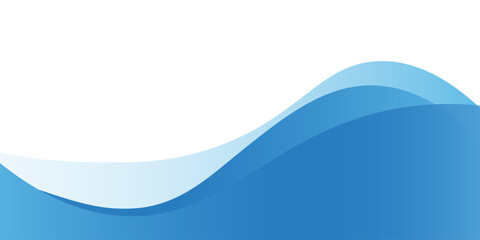 Abstract blue background wave with gradation. modern concept