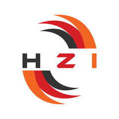 HZI letter design. HZI letter technology logo design. HZI Monogram logo design for an entrepreneur and business.