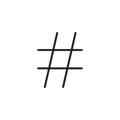 Hashtag Icon Vector ? Tag Symbol Illustration Isolated on White Background..eps